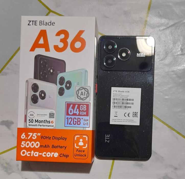 Телефон ZTE Blade A36
