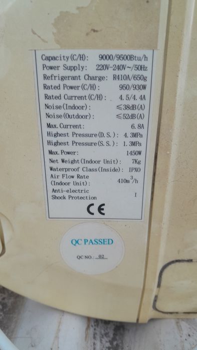 Климатик Osaka CH 9000Btu