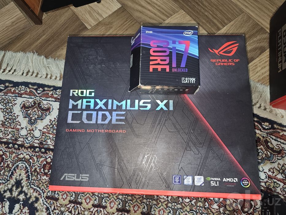 Asus rog maximus code xi + i7 9700k топ редкая сборка