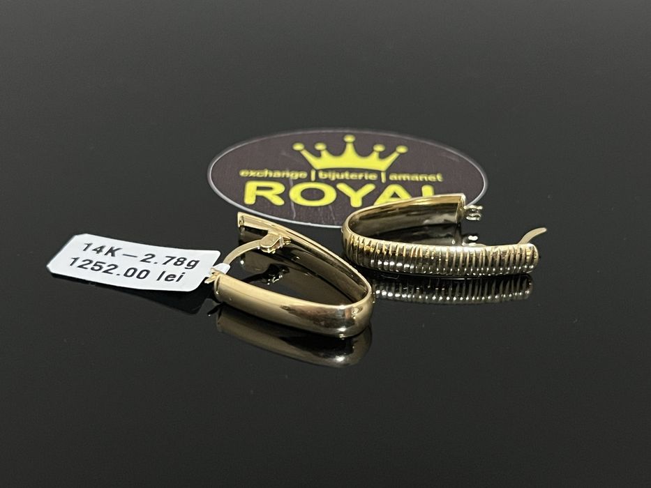 Bijuteria Royal CB : Cercei dama aur 14k 585  2,78 grame