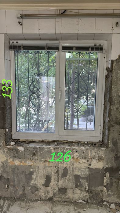 Витраж двери окна и решотка