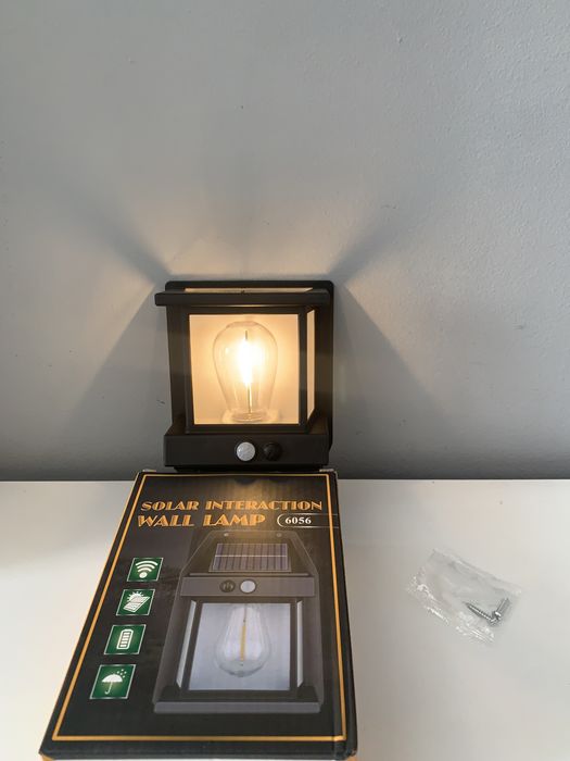 Set de 3 bucati lampi solare de perete cu senzor de miscare Led