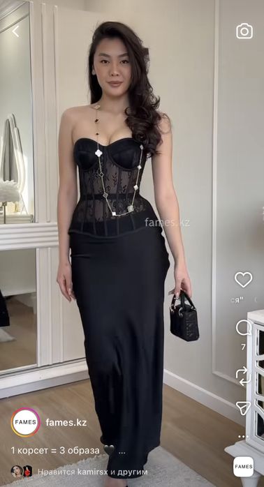 Корсет, черный карсет