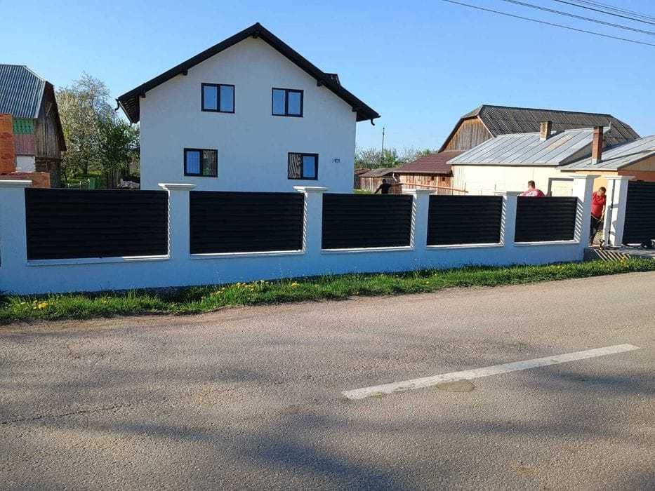 Garduri si porti stil jaluzea, sipca metalica, tabla cutata