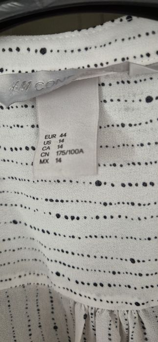 Bluza alb cu negru