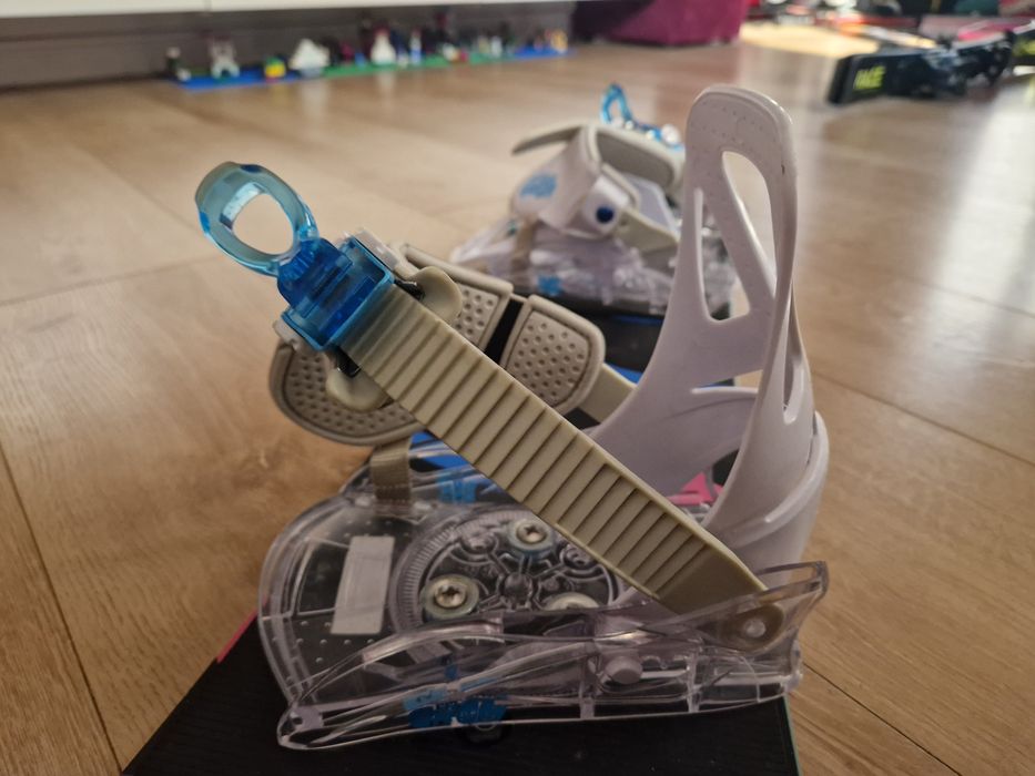 Placa snowboard 90 cm Burton copii, legaturi, accesoriu tragere Reel