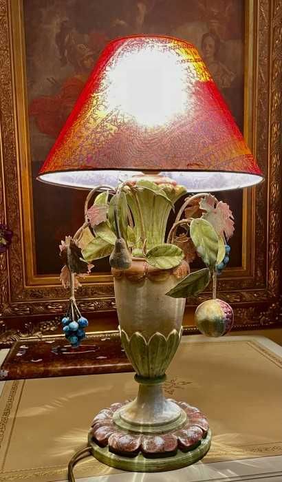 Superba lampa de masa-stil Hollywood Regency-nuante pastel cu impact vizual-Italia