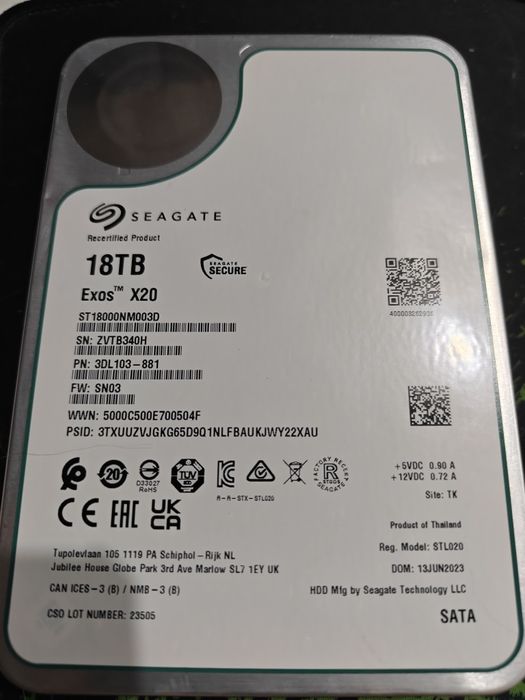 HDD Seagate Exos 18Tb