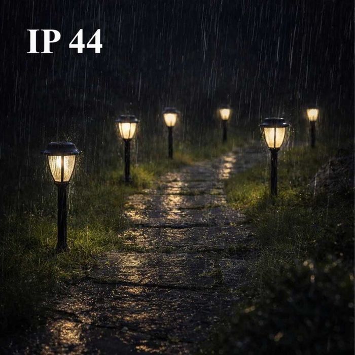 Комплект соларни градински лампи 10 броя – LED външни фенери IP44