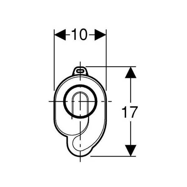 Geberit / Геберит Сифон за писоар