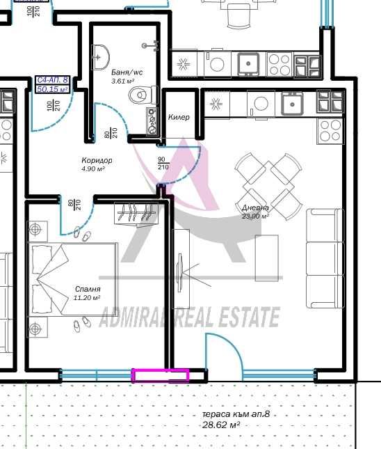 Продава се Двустаен апартамент в Варна, Възраждане 3 - 98 кв.м за 1031 €/кв.м - Снимка #1