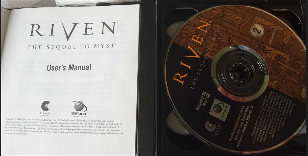 Riven (The sequel to Myst) PC РЕТРО Win 95
