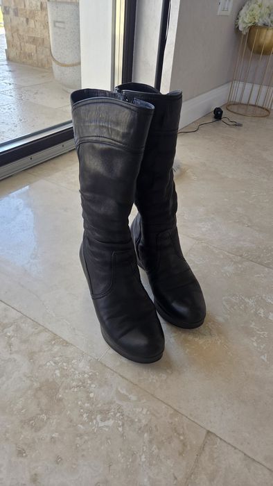 Cizme din piele naturala, imblanite, de dama/39