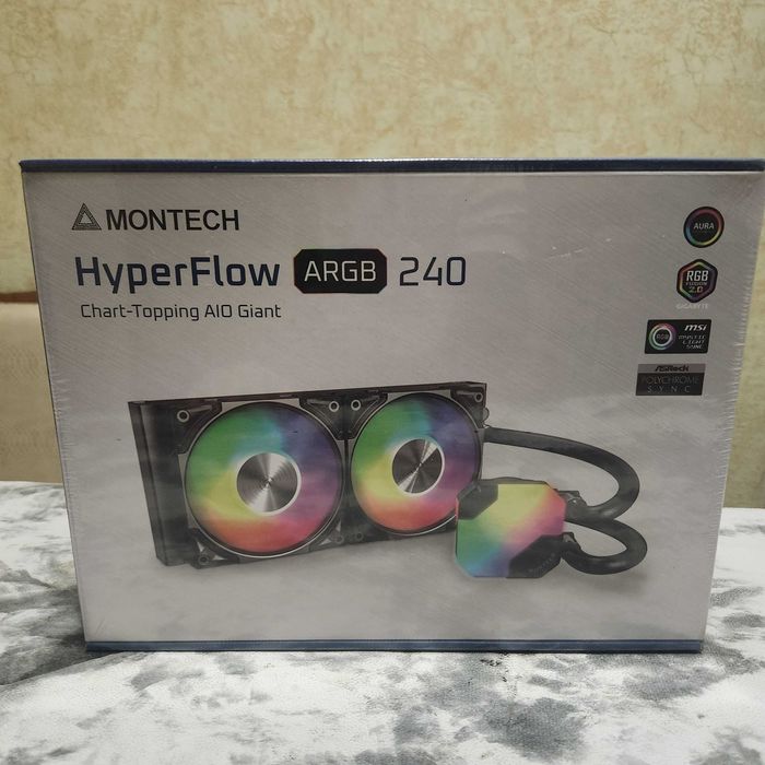 Водяной куллер / охлаждение Montech HyperFlow ARGB 240mm .