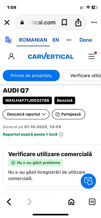 Audi Q7 2018Audi Q7,2.0L TFSI quattro,Benzină,167.000km,AWD