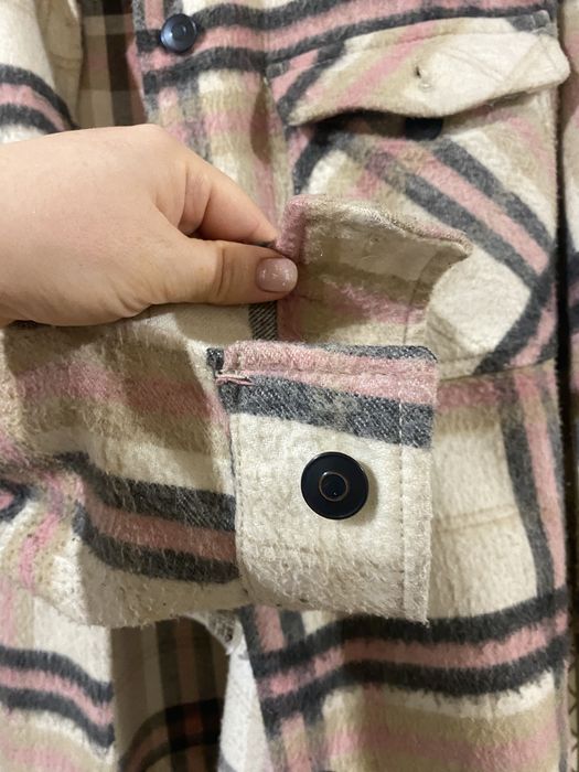 Zara утепленная рубашка