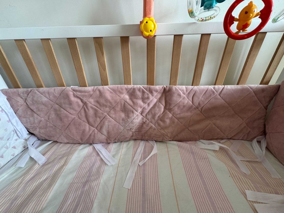 Set 3 aparatori matlasate patut 120x60 cm