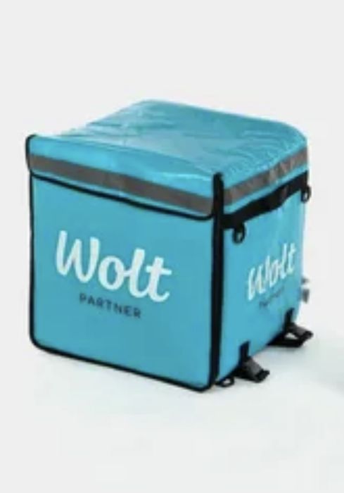 Термосумка Wolt для мопеда 80 л голубой