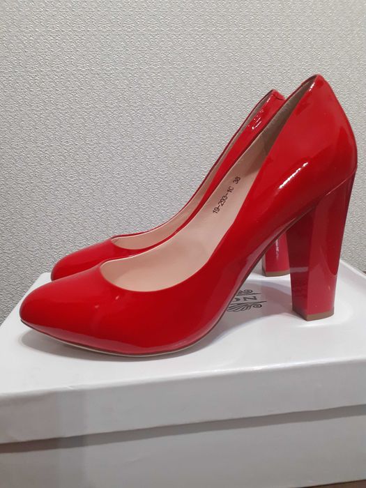 Туфли красные, 38 размер