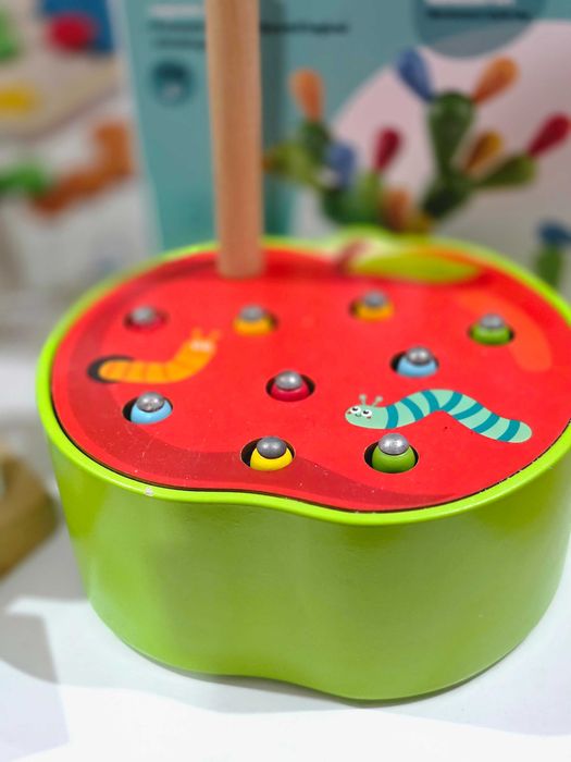 Дървени игри  С геометрични формички,  1+ години