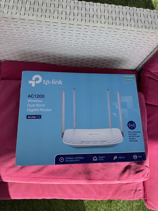 Router TP-Link Archer C5 AC1200 Dual Band Gigabit Wi-Fi – Ca nou, în cutie