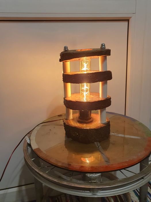 Veioza rustică handmade