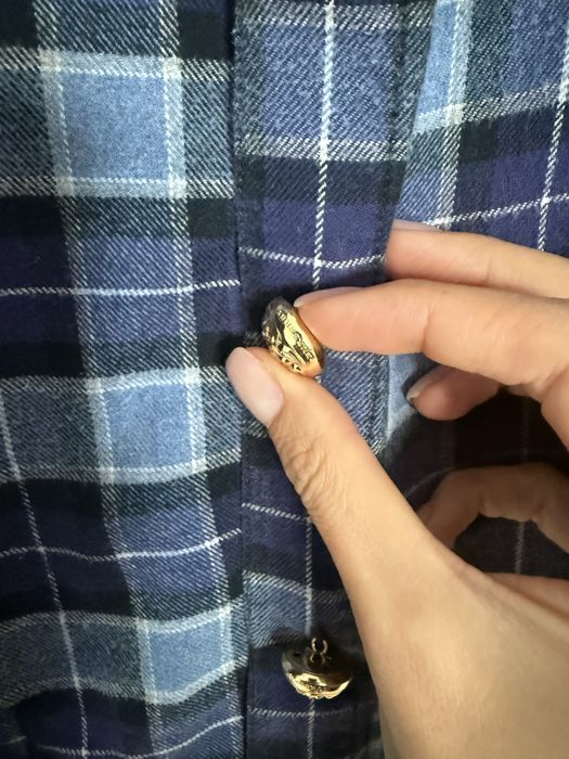 Camasa burberry cu nasturi bijuterie