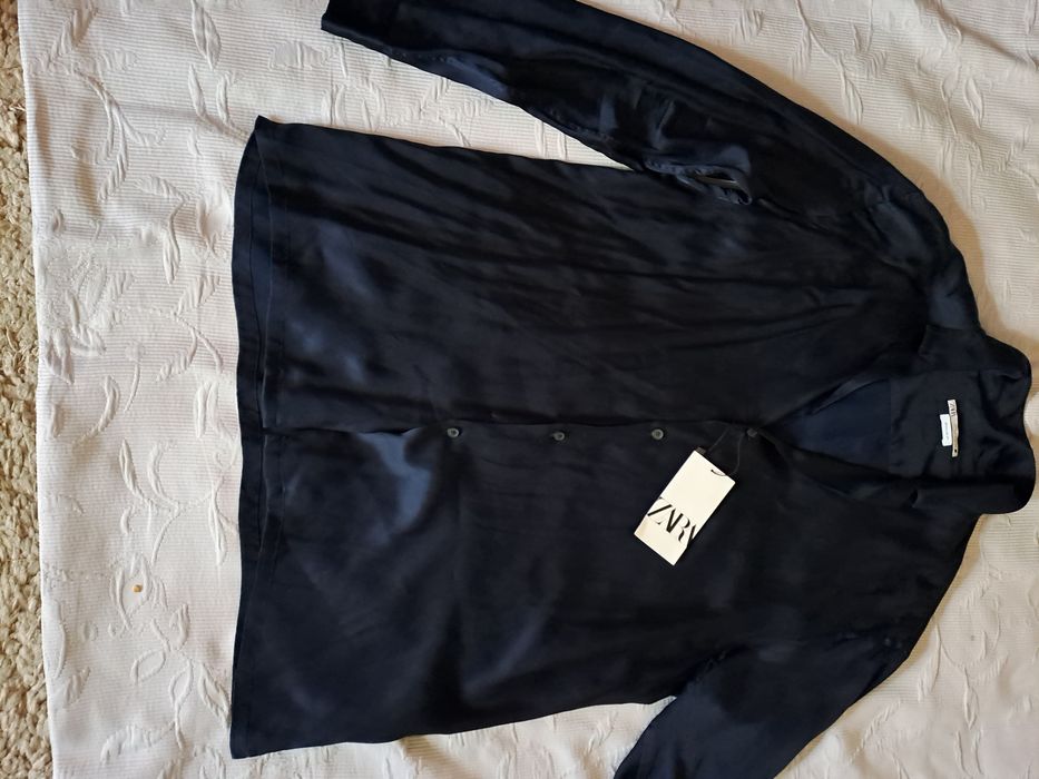 Camasa Zara Premium Satinata,model Balmain,L-XL