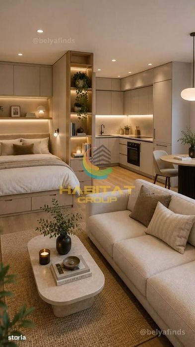 Apartament tip studio / 2 camere / 50.3 mp / Popesti