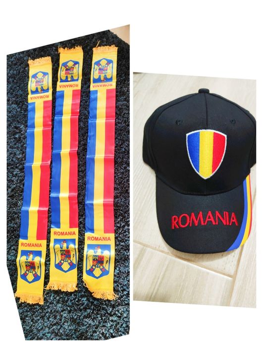 Eșarfă Romania / Șapcă Romania / Șnur Cheie Romania Șnur Ecuson