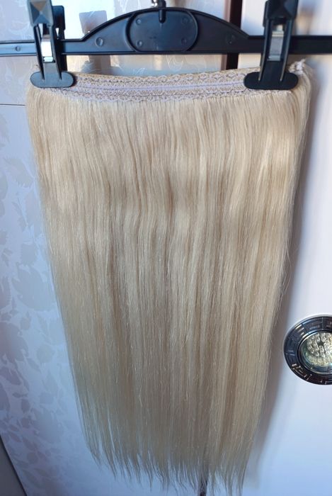 Естествена руса коса за удължаване 130 гр.