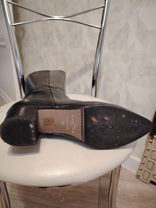 Сапоги чистая кожа