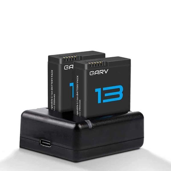 Зарядно устройство GARV за GoPro Hero 13 Black, За две батерии