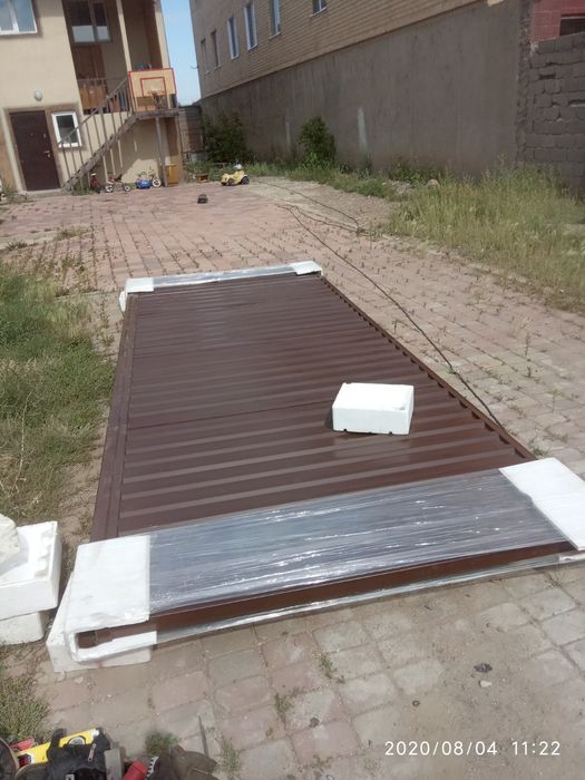 Ворота под ключ. Откатные с автоматикой
