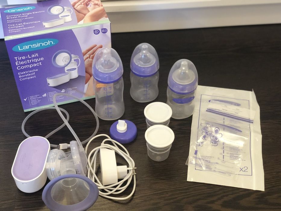 Set cu pompa electrica Lansinoh / pompa san