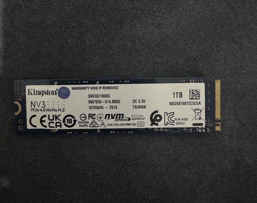 SSD Kingston NV3 1TB б/у