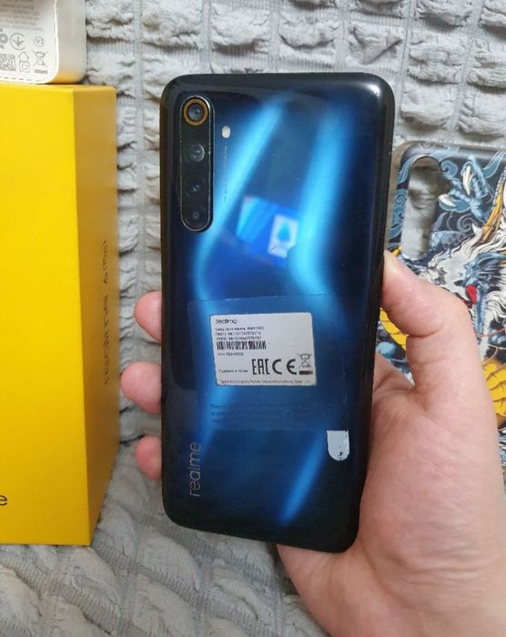 Realme 6 Pro 8/128GB Blue Igravoy Karobka Holati Ideal Yaxshi Zor