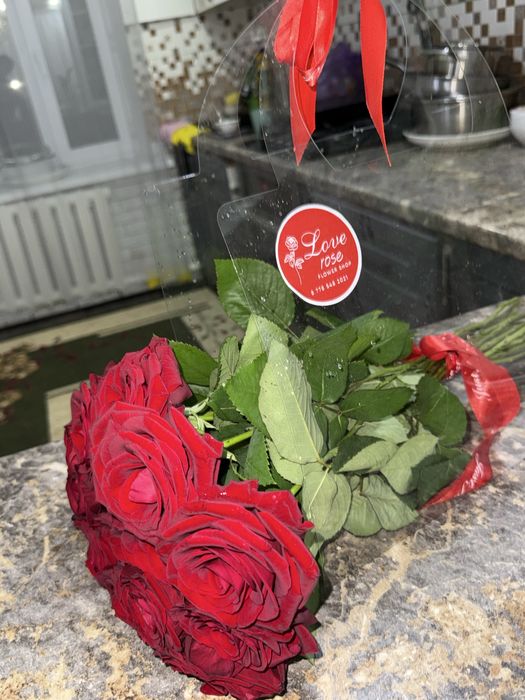 Букет цветов из 15 роз