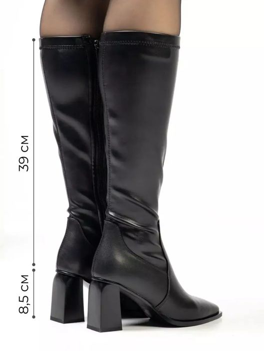 Продам кожаные демисезонные сапоги