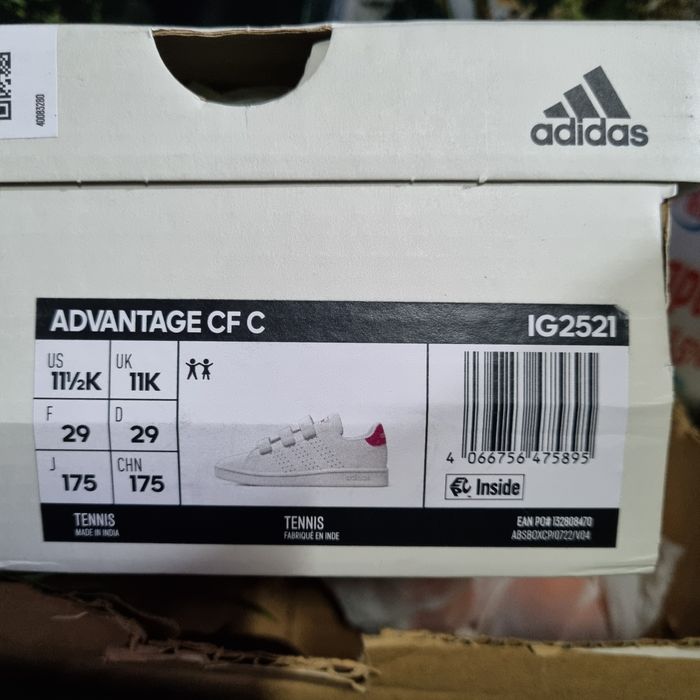 Adidasi Adidas,pentru copii, fetițe, alb/roz, mărimea 29, noi,original