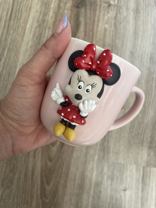 Чаши декорирани с полимерна глина