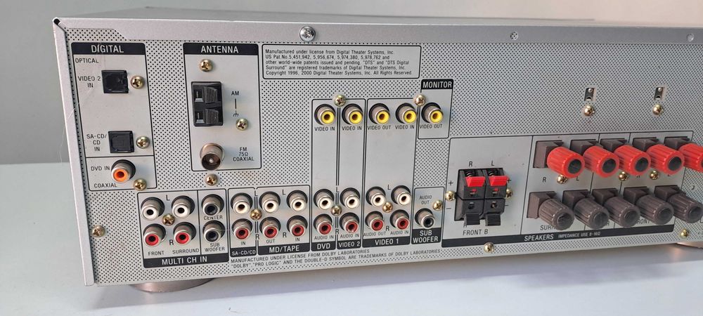 Amplificator Sony STR-DE497 Receiver Digital Stereo si 5.1 Optic Coaxial RDS Argintiu