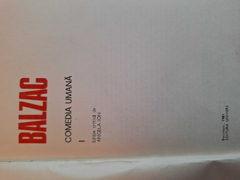 Honore de Balzac - Comedia umana (volumul 1)