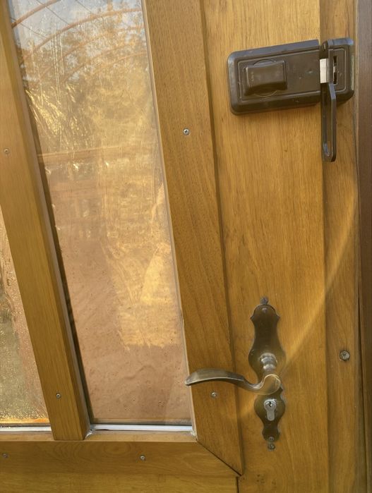 Usa intrare casa lemn masiv termopan H 216 x L 114 Germania