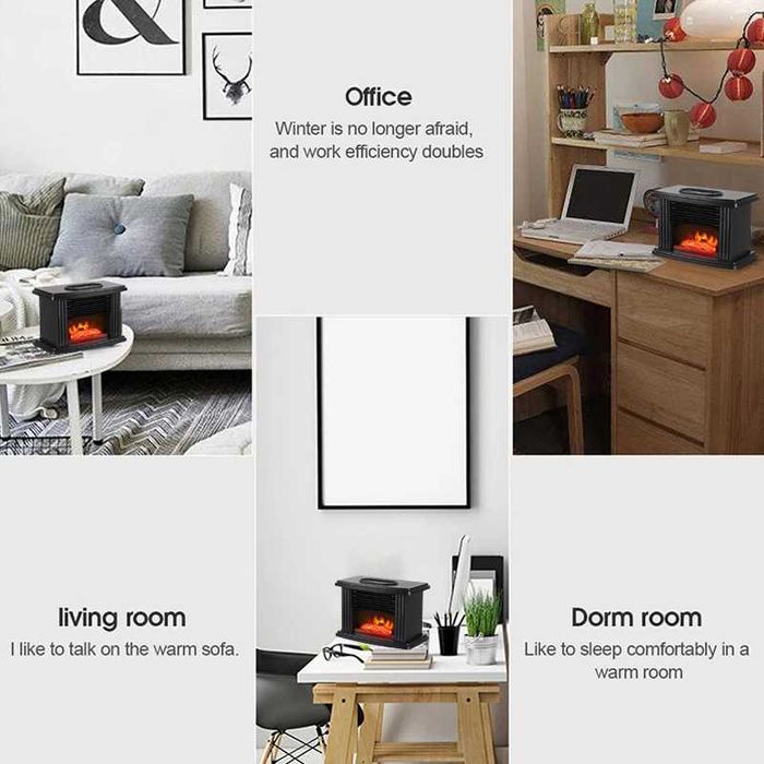 Печка с декоративен огън, декоративна камина с пламък и дистанционно