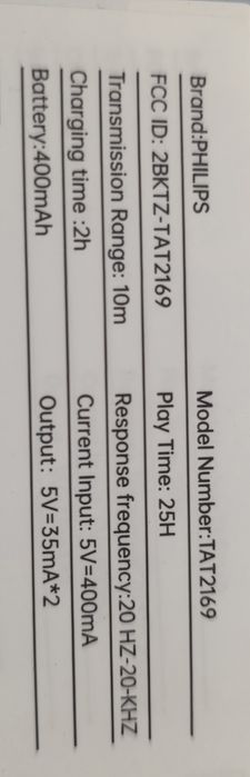 Philips TAT1269 Bluetooth