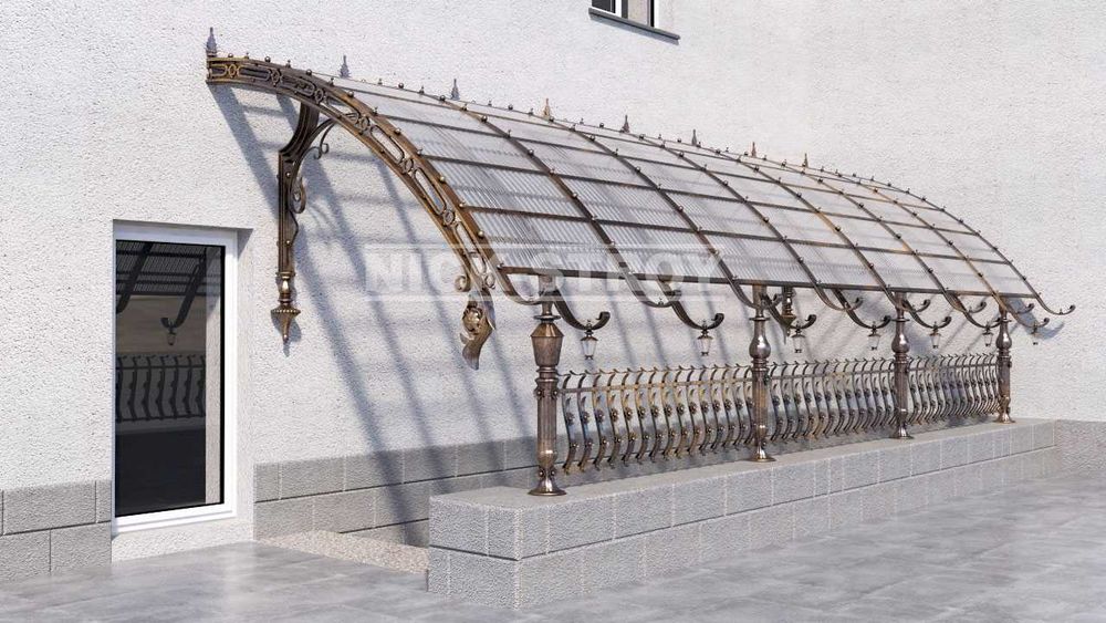 Навес, Дарвоза,Решётка, Перила — Премиум ковка ишлари Кафолат