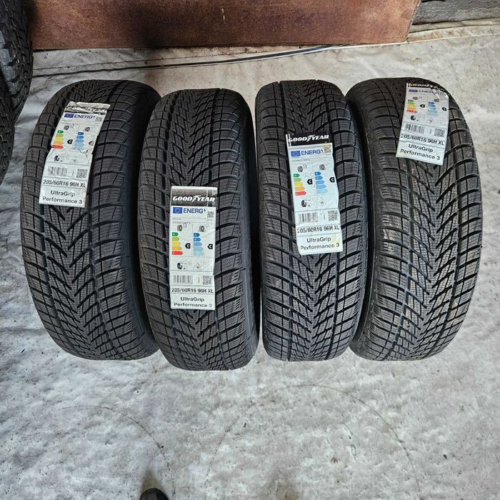 4 Нови зимни гуми 205/60R16 Goodyear UltraGrip Performance 3 XL 96H
