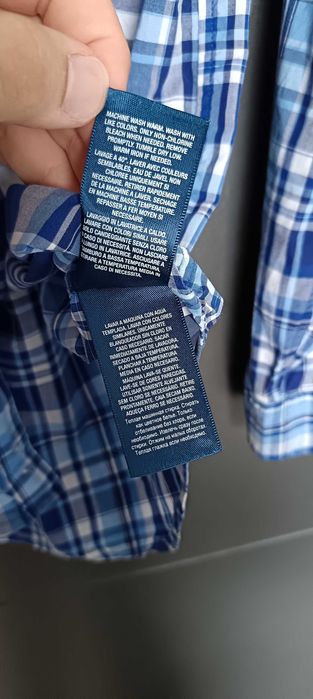 Ralph Lauren мъжка риза размер XL(L) в синьо каре