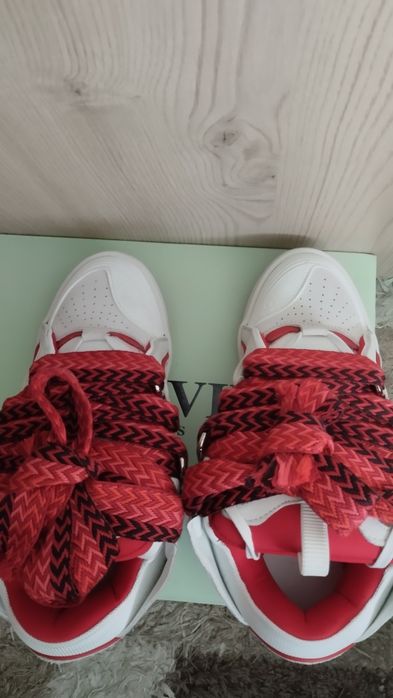 Lanvin Curb Red White
